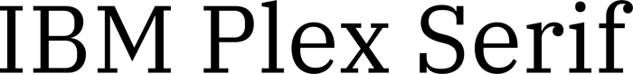 IBM Plex Serif font preview