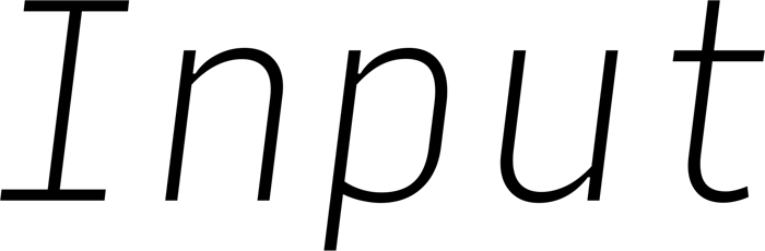 Input font preview
