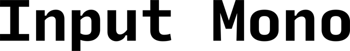 Input Mono font preview