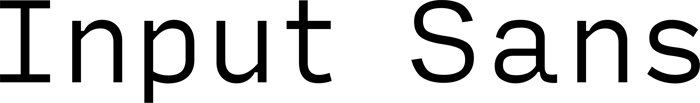 Input Sans font preview