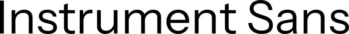 Instrument Sans font preview
