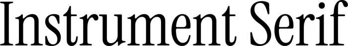 Instrument Serif font preview