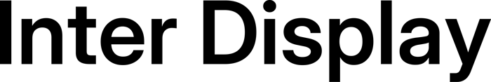 Inter Display font preview