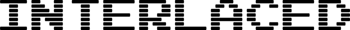 Interlaced font preview