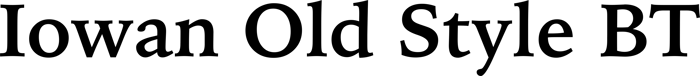 Iowan Old Style BT font preview