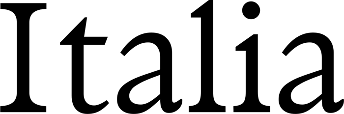 Italia font preview