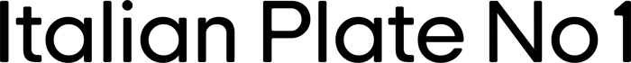 Italian Plate No1 font preview