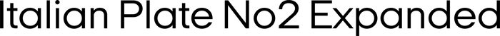 Italian Plate No2 Expanded font preview