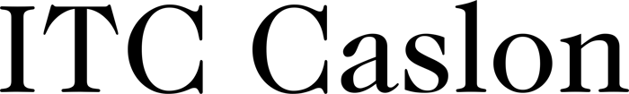 ITC Caslon font preview