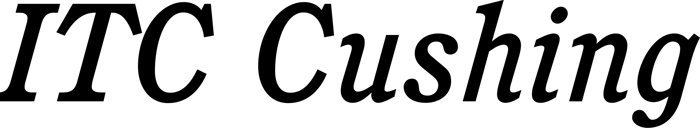 ITC Cushing font preview