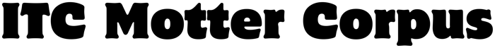 ITC Motter Corpus font preview
