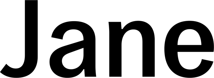 Jane font preview