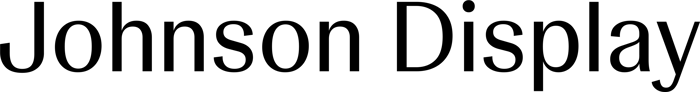 Johnson Display font preview