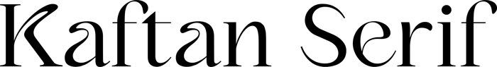Kaftan Serif font preview