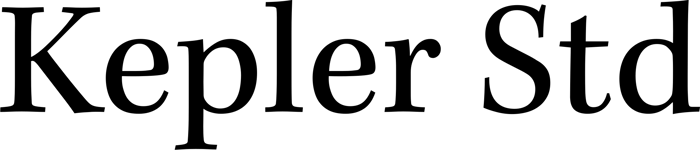 Kepler Std font preview