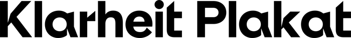 Klarheit Plakat font preview