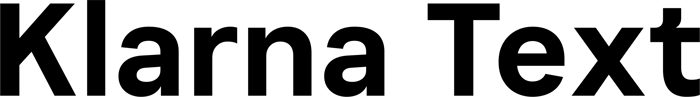 Klarna Text font preview