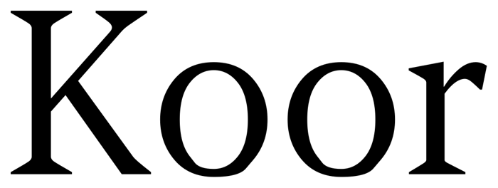 Koor font preview
