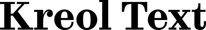 Kreol Text font preview