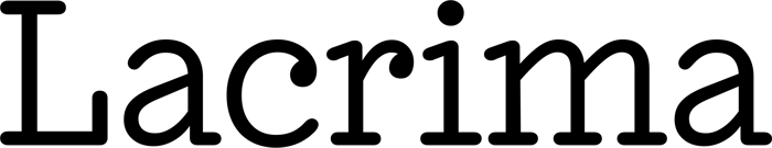 Lacrima font preview