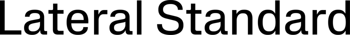 Lateral Standard font preview