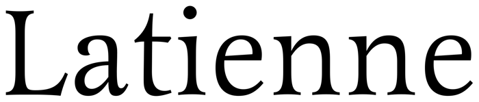 Latienne font preview