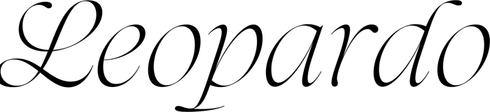 Leopardo font preview