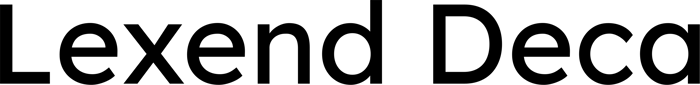 Lexend Deca font preview