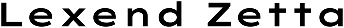 Lexend Zetta font preview