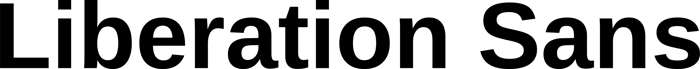 Liberation Sans font preview