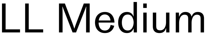 LL Medium font preview
