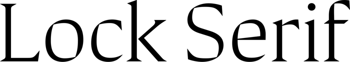 Lock Serif font preview