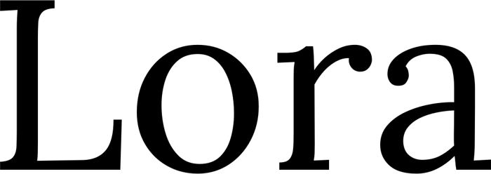 Lora font preview