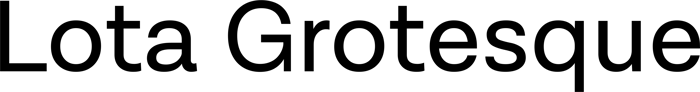 Lota Grotesque font preview