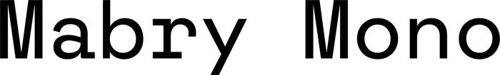 Mabry Mono font preview