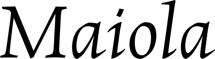Maiola font preview