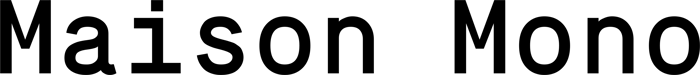 Maison Mono font preview
