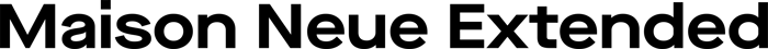 Maison Neue Extended font preview