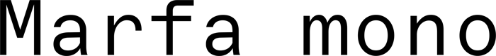 Marfa mono font preview