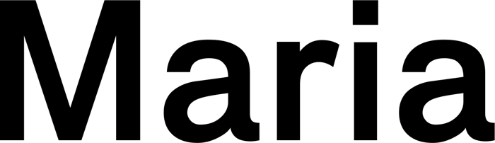 Maria font preview
