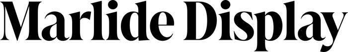 Marlide Display font preview