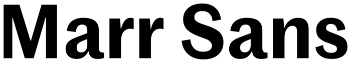 Marr Sans font preview