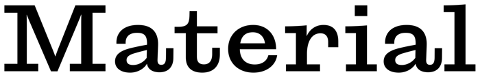Material font preview