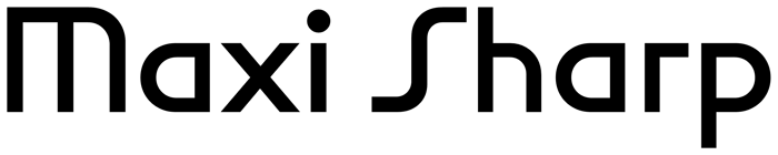 Maxi Sharp font preview
