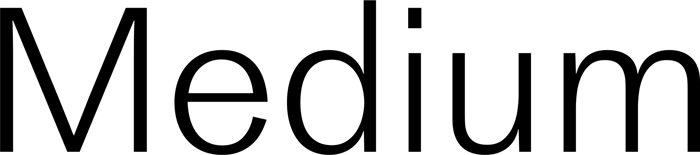 Medium font preview