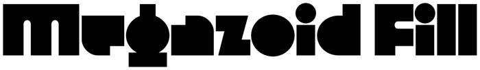 Megazoid Fill font preview