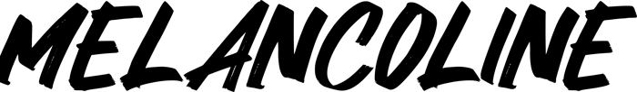Melancoline font preview