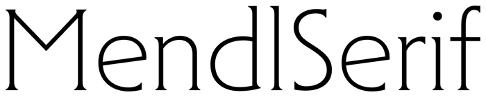 MendlSerif font preview