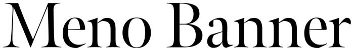 Meno Banner font preview