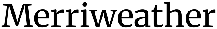 Merriweather font preview